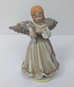 Statuina musicale angelo vintage suona "Notte silenziosa" - Foto 1 di 7