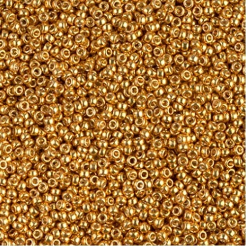 Cuentas Semilla Miyuki 15/0 - Duracoat Oro Amarillo Galvanizado Foto 1 de 1