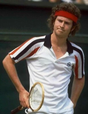 Polo de tenis Sergio Tacchini McEnroe blanco/rojo/azul soplado - diadema roja gratis Foto 1 de 4