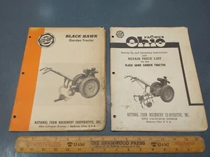 2/PACK Of Original Co-op Black Hawk Model C Garden Tractor Manuals - Picture 1 of 5