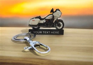 Motorcycle MDF Keychain Fit for Harley Davidson CVO Glide accessory Keychain 2D - Picture 1 of 7