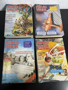40 x Atari User Magazine Vol. 1 No. 1 to Vol. 4 No. 7 1985 to 1988 & 4 Disks - Photo 1/18