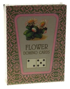 FG & Co Flower Plant Domino Playing Cards Victorian USA Parlor Game Xmas Gift - Picture 1 of 2