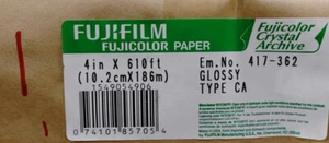 FujiFilm Fujicolor Crystal Archive Film Paper 10.2cmX186m 4"X610' Glossy FUJI - Picture 1 of 5