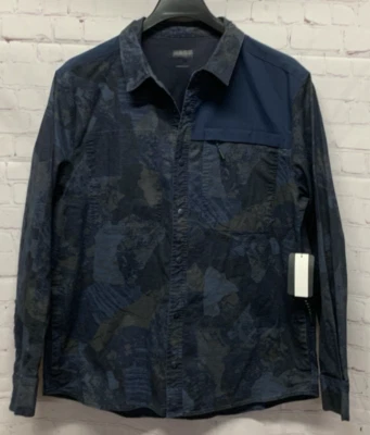 BASS OUTDOOR Large Men's Ripstop Utility Shacket Camo Navy NEW - Imagem 1 de 4