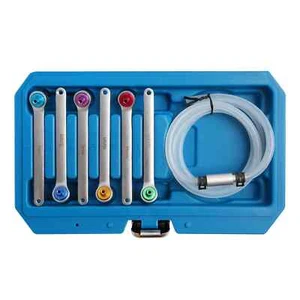 Brake Oil Clutch Bleeder Hose Kits With Built-in 12 Point Wrench And Check Valve - Picture 1 of 5