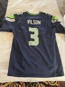Seattle Seahawks Jersey Youth Size X-Large (18-20) NFL Football Wilson #3 Shirt - Picture 1 of 3