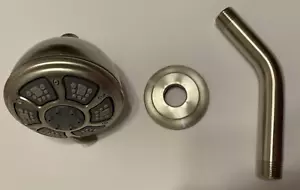 Cabezal de ducha cromado Pfister Pasadena 973-087 brazo 973-030 brida 960-197 repuesto - Imagen 1 de 6