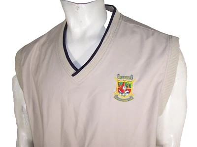 NUEVO Chaleco de Lluvia Ashworth Grande Beige Poli Killarney Golf y Pesca Logo Irlanda Foto 1 de 4