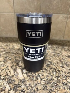Yeti Rambler 20 oz tazza impilabile con coperchio Magslider colore: nero (nuovo con etichette) - Foto 1 di 11