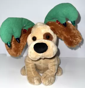 2007 Tekky Toys Animated Flapping Ears Dog Christmas Plush Sings "Shout" - Works - Picture 1 of 8