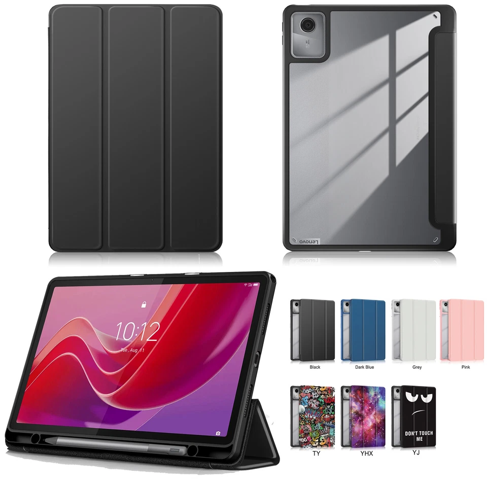 Case For Lenovo Tab M11 2024 Smart Case Fold Stand Wake/Sleep Cover w/Pen Holder - image 1 of 1