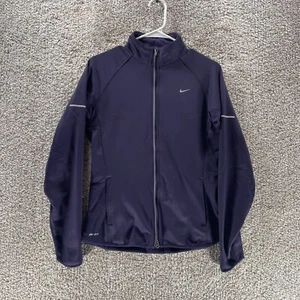 Nike Sweatshirt Damen Medium lila durchgehender Reißverschluss Athleisure Laufen Fitnessstudio sportlich - Bild 1 von 11