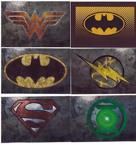 DC Heros Logo - Vending Machine Sticker Set of 15 - Picture 1 of 3