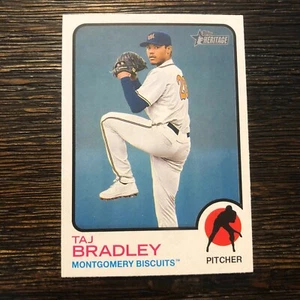 2022 Heritage Minors Base #124 Taj Bradley Montgomery Biscuits Rays - Picture 1 of 2