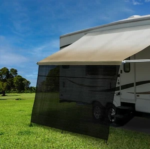 12' RV Awning Screen Shades for 8' 9' Drop (Actual Width 10' 11") Camper Awning - Picture 1 of 6
