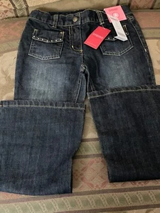 NEW Gymboree FULL OF HEART (SZ 6) Girls BLUE DENIM RHINESTONE Jeans PANTS - NWT - Picture 1 of 11