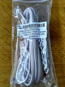 Phone Cables - Air Connect Solutions 14B5143 7FT 6P4C Straight Phone Cable - Picture 1 of 1