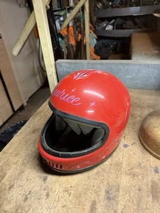 Vintage Rare Maurice Polaris DOT Red Motorcycle Snowmobile Safety Racing Helmet - Picture 1 of 21