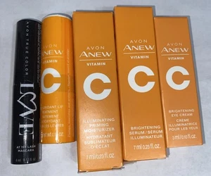 Avon Anew Vitamina C Lotto Mini Siero Illuminante Crema Occhi Idratante Trattamento Labbra - Foto 1 di 6