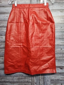 Leathers by Tibor roter Rock 10P Vintage 25 Zoll wunderschön. - Bild 1 von 7