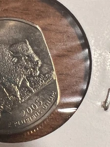 2005 KANSAS STATEHOOD QUARTER CLIPPED BU - STRAIGHT CLIP - Picture 1 of 5