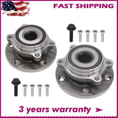 Par de cojinetes de cubo de rueda delantera para Volkswagen Passat Jetta Tiguan Audi TT Quattro Foto 1 de 4