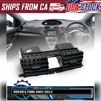 REJILLA VENTILADOR AIRE VENTILACIÓN CENTRO PARA TOYOTA VIOS YARIS SOLUNA 2007-2012 Foto 1 de 4