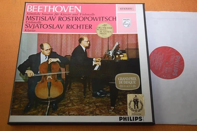 Richter Rostropovich Beethoven Complete Cello Sonatas Dutch Philips 2LP Box NM - Bild 1 von 4