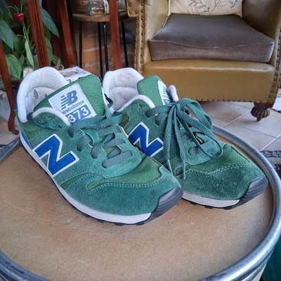 Baskets unisexes New Balance 373 homme UK 7 vert/bleu daim ML373SMB - Photo 1/4