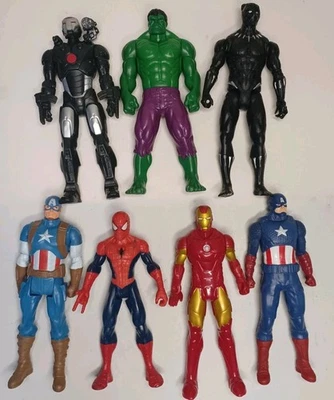 Hasbro Marvel Hulk, Spider Man, Black Panther, Capt America Ironman, Antman, WarM. Foto 1 de 4