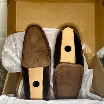 Men's L.L.Bean Wicked Good Slipper Moccasin Venetian Brown 296508 sz 12M (D) NEW - Image 1 of 4