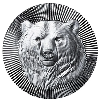 Scottsdale Mint 1 oz Silver STACKER® - Grizzly Bear (exclusivo de eBay) #A120 Foto 1 de 4