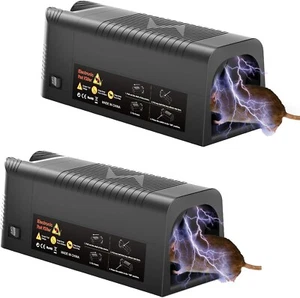 Electric Mouse Trap Mice Zapper Rat Killer with High Voltage Instant Eliminate R - Picture 1 of 13