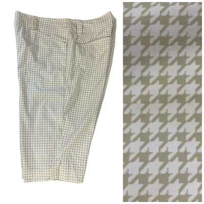 Pantalones Cortos de Golf Nike Para Mujer 12 Marrón Pata de Gallo Ajuste Seco Rendimiento Deportes Foto 1 de 4