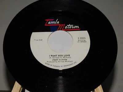 JIMMY RUFFIN: i want her love / don't you miss me a little bit baby TAMLA 7" - Image 1 of 3