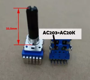 Mischpult Zweikanal 6 Fuß AC203 AC20K Potentiometerschaft 22,5 mm für Yamaha - Bild 1 von 1