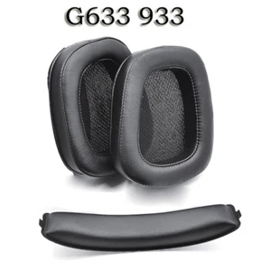 Replacement Earpads Ear Cushions and Headband Pad Kit for Logitech G933 G633 - Picture 1 of 11