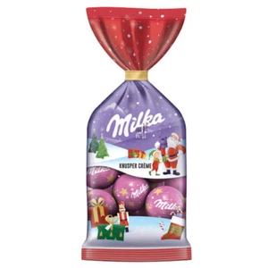 Milka Palle di Natale Bocconcino Croccante Crema Di Alpenmilchschokolade 100g - Bild 1 von 1