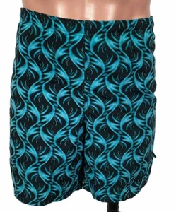 Vintage 90s Men’s Size M Speedo Swim Shorts Trunks All Over Print Lined Beach - Picture 1 of 9
