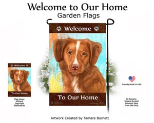 Welcome Garden Flag - Nova Scotia Duck Tolling Retriever 095 - Picture 1 of 1