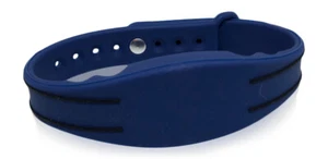100 Blue Adjustable Wristbands Compatible W/ Keri MS Format Works W/ MS-3000X - Picture 1 of 8