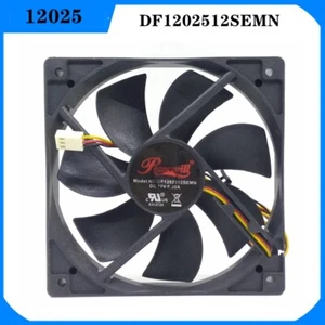 DF1202512SEMN 12V 0.20A 12025 12CM Chassis Power Cooling Fan 3-wire Speed - Picture 1 of 4