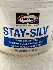 Harris Stay-Silv White Brazing Flux 1 lb. Jar SSWF1 - Picture 1 of 4