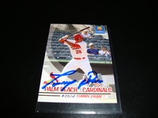 Tommy Pham Cardinals/ Dbacks IP Auto (FULL) Autograph 2010 Palm Beach Cardinals