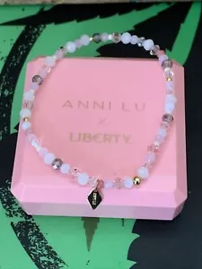 Anni Lu Bracelet X Liberty Pink And Gold BNIB - Picture 1 of 6