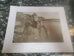 Edward Curtis “bow River Blackfoot Native American 1992 Duotone Print #A019 - Picture 1 of 13