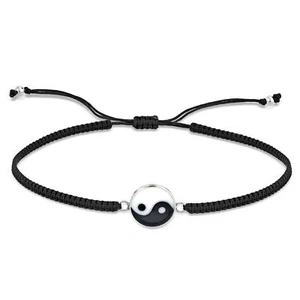 Pulsera Slide Balance of Yin and Yang Plata Esterlina Dije - Imagen 1 de 6