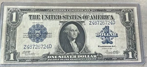 1923 $1 Silver Certificate Large Note Blue Seal - Picture 1 of 2