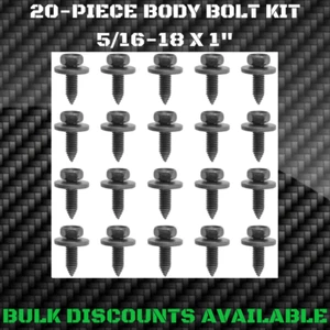 1978+ Mercury Zephyr Front End Exterior Chassis Body Bolts 5/16-18 x 1" OEM NOS - Picture 1 of 3